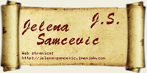 Jelena Samčević vizit kartica